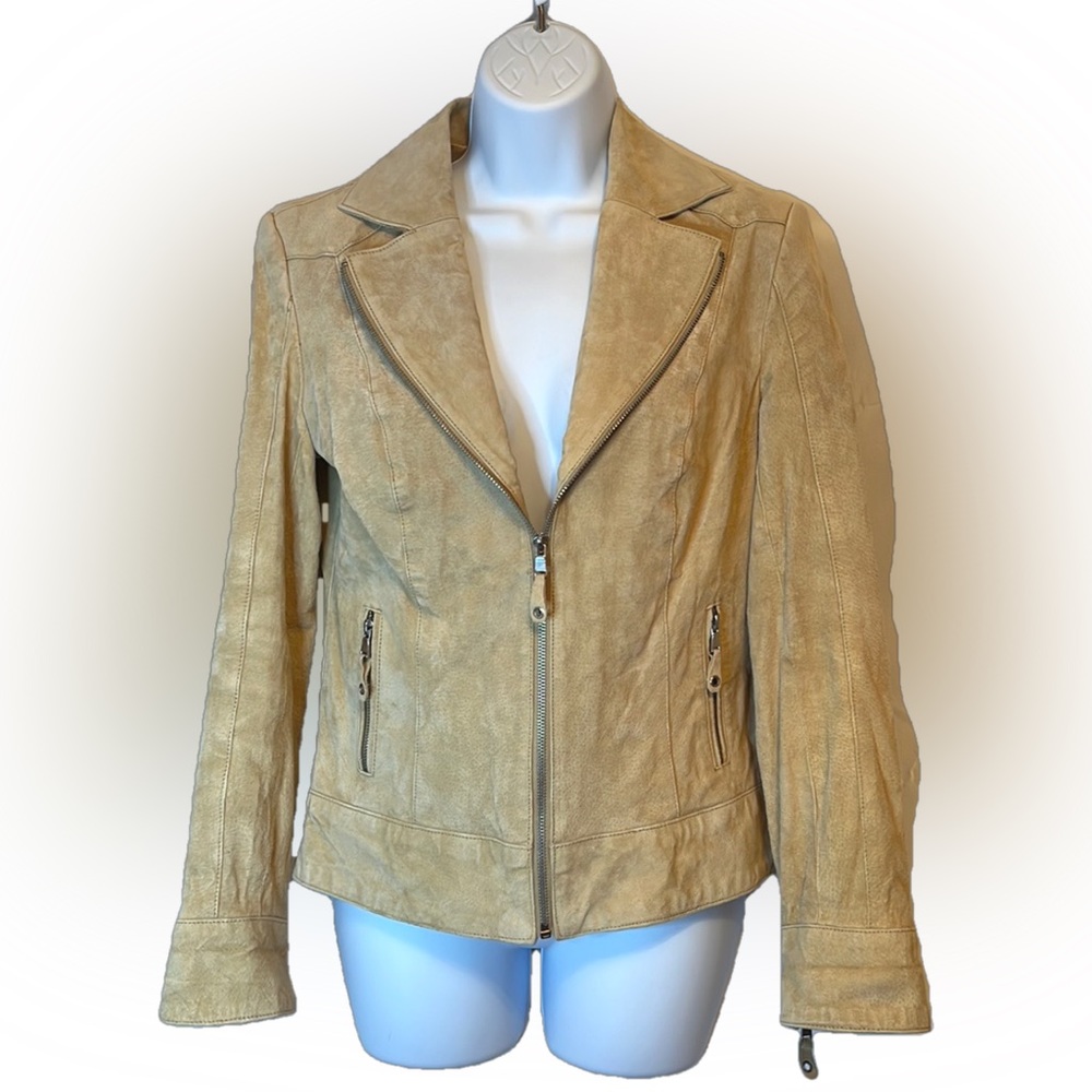 Pamela McCoy suede leather jacket